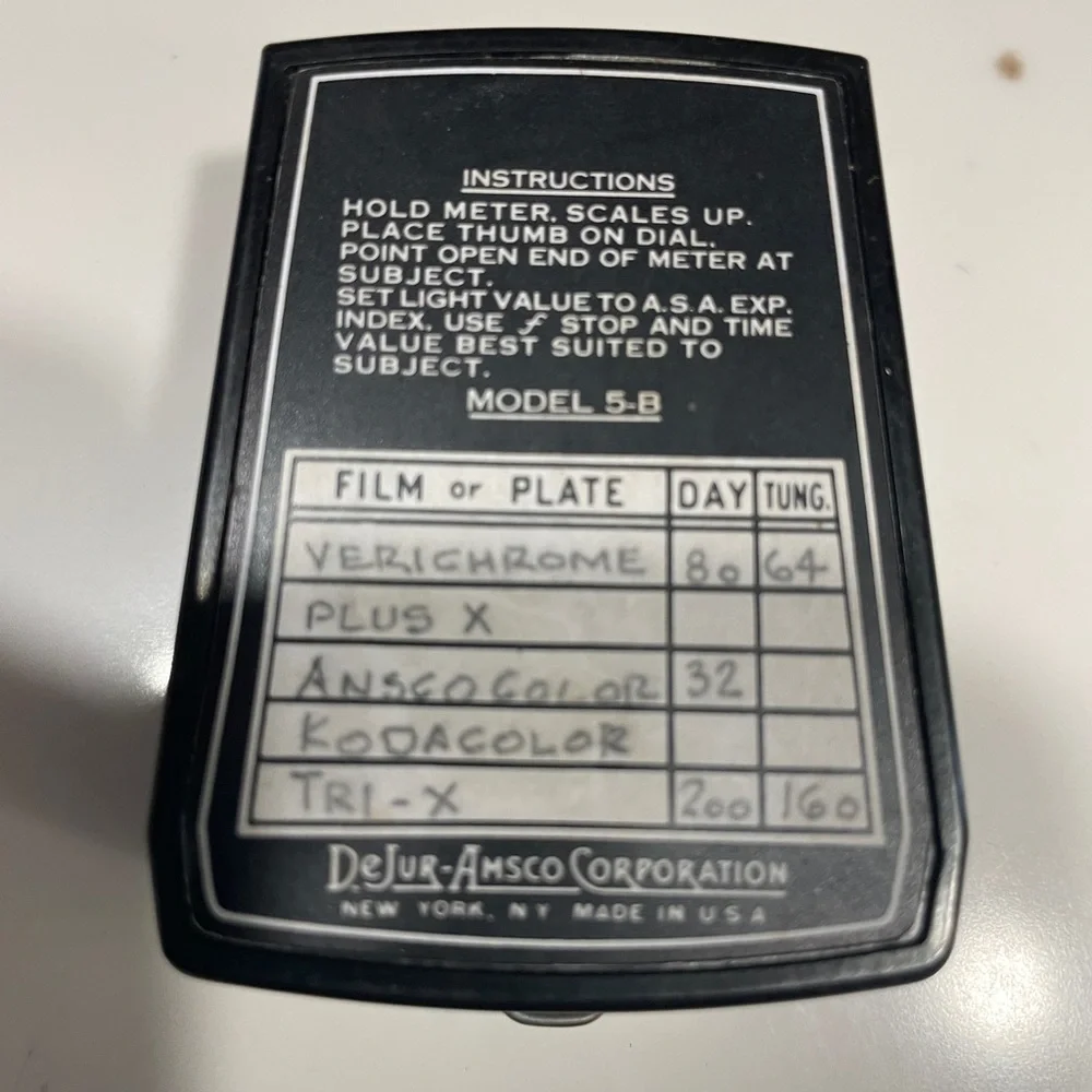 DeJur-Amsco Corporation Light Meter Model 5-B